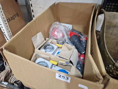 BOX OF ELECTRICAL GOODS