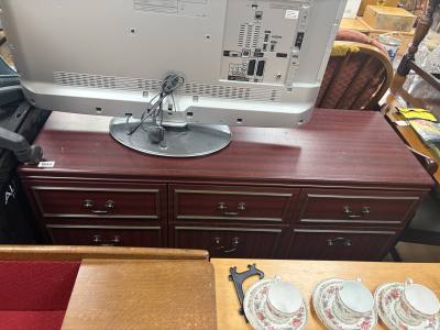 MAHOGANY EFFECT SIDEBOARD