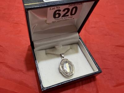 SILVER LOCKET + CHAIN