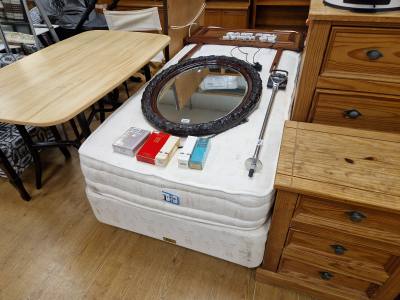 SINGLE DIVAN BED + HEADBOARD