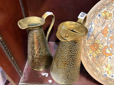 JOSEPH SONKY BRASS EWER + JUG