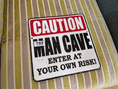 MAN CAVE SIGN