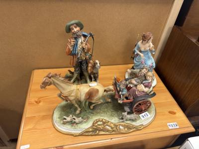 3 X CAPODIMONTE FIGURES