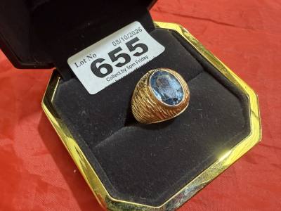 14CT GOLD TOPAZ RING (8.5 GRAMS)