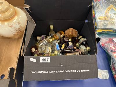 BOX OF ALCOHOL MINIATURES