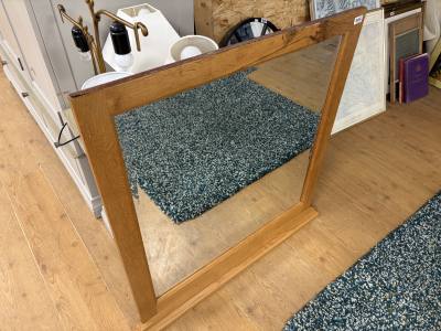 LARGE OAK MIRROR
