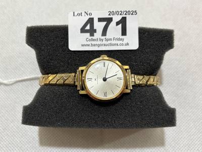 LADIES GOLD PLATED HAMILTON WATCH