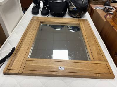 OAK FRAMED MIRROR