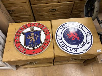 2 X RANGERS SIGNS