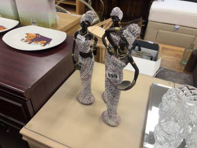 3 X AFRICAN FIGURES