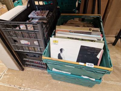 4 X BOXES OF RECORDS + DVDS