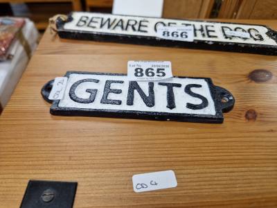 GENTS SIGN