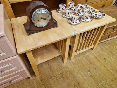 PAIR OF PINE BREAKFAST TABLES