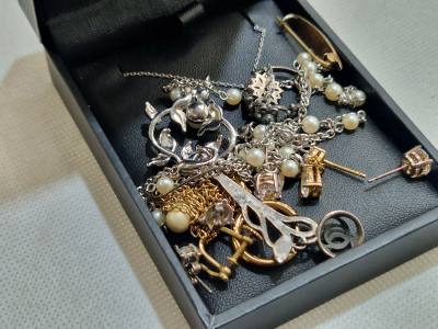 SILVER STUDS, RING + DRESS