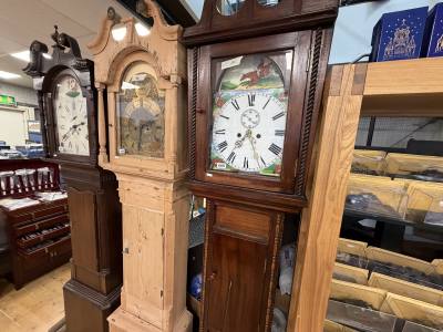 G111 LONGCASE HUNTING FACE CLOCK