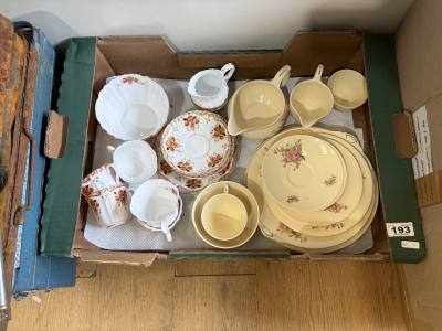 BOX OF PART TEA SETS