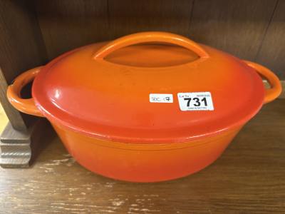 CAST, ENAMEL POT