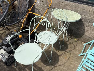 GARDEN TABLE + 2 X CHAIRS