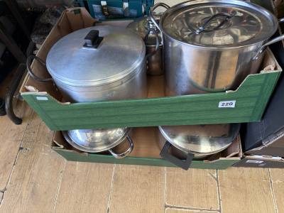 2 X BOXES OF POTS