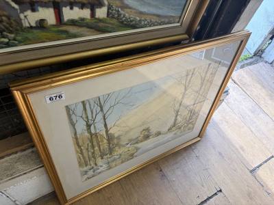 GEORGE MORRISON WATERCOLOUR GLENDON