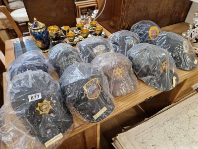 COLLECTION OF 10 AMERICAN POLICE HATS