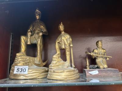 3 X BRASS MINERS