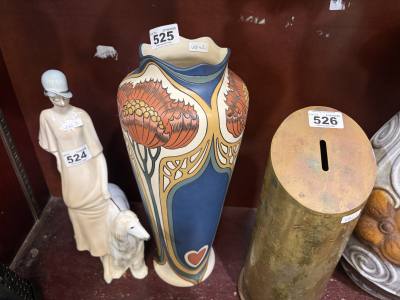 GERMAN METTLACH V+B ART NOUVEAU VASE