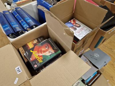 2 X BOXES OF DVDS