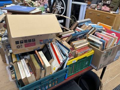 3 X BOXES OF BOOKS