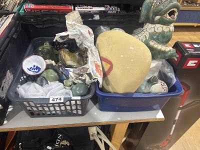 2 X BOX LOTS OF ORNAMENTS