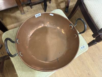 ANTIQUE COPPER JAM POT