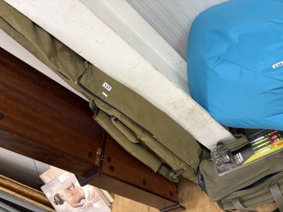 2 X FISHING BAGS + ROD