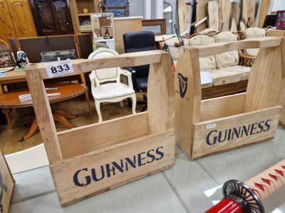 PAIR OF GUINNESS BOTTLE HOLDERS