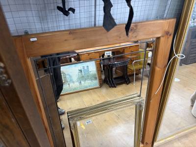 LEAD GLASS PINE MIRROR