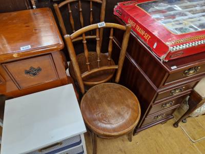 PAIR OF STICK BACK CHAIRS