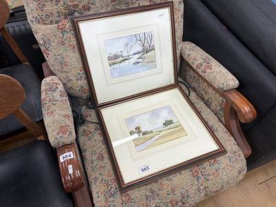 PAIR OF R. WITCHARD WATERCOLOURS