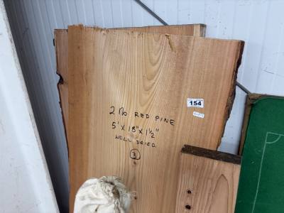2 X RED PINE PIECES (150CM)