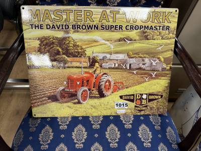 D. BROWN TRACTOR SIGN