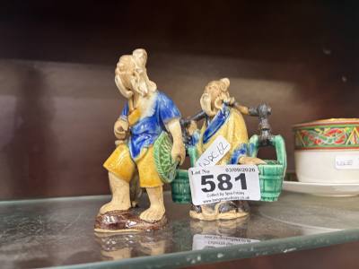 2 X CHINESE MUDMEN FIGURES