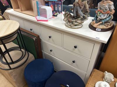 LONG WHITE DRAWER CHEST