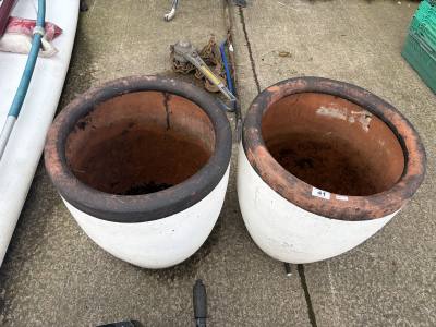 PAIR OF PLANTERS