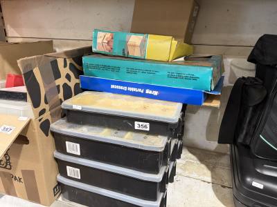 TOOLBOX + CONTENTS + WOODWORK ITEMS