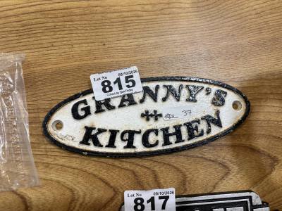KITCHEN SIGN