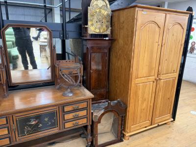 GIII BRASS FACED BALLYMONEY GRANDFATHER CLOCK FOR REST.