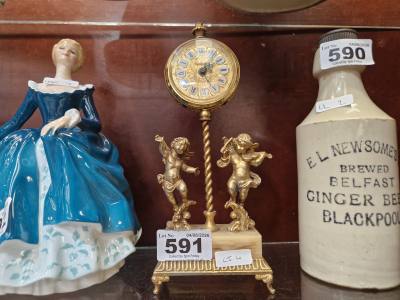CHERUB FIGURE CLOCK