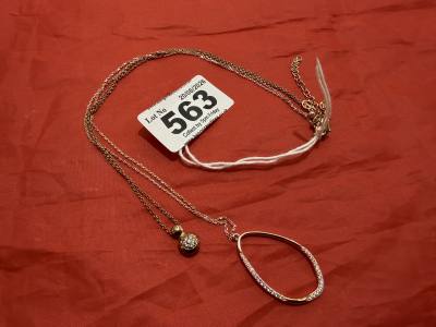 2 X SILVER NECKLACES