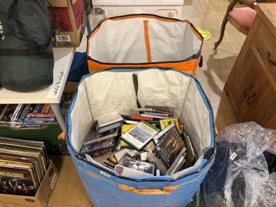 2 X BAGS OF DVD'S + CD'S