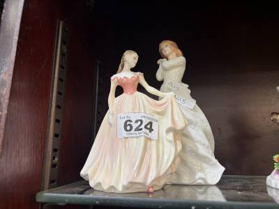 ROYAL DOULTON FIGURINE "SWEET DREAM" + COALPORT