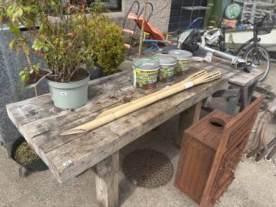 2 X GARDEN TABLES