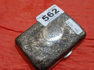 SILVER BIRMINGHAM CIGARETTE CASE (65 GRAMS)
